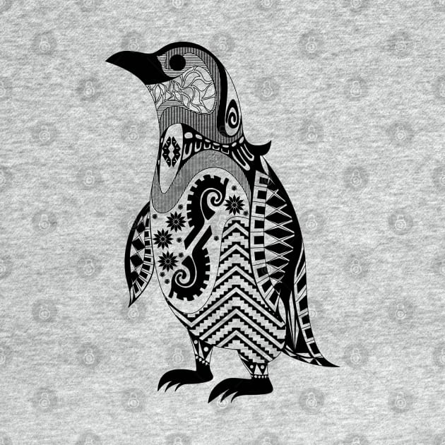 tribal penguin ecopop by jorge_lebeau